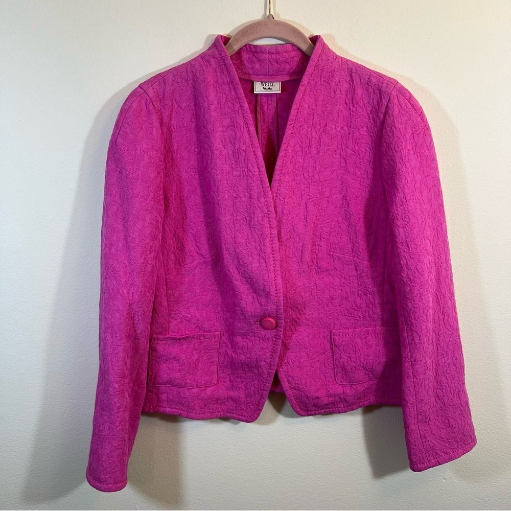 Weill Women’s Pink Blazer Jacket 14